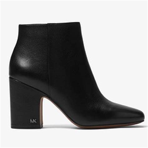 michael kors elaine leather bootie|michael kors leather platform boots.